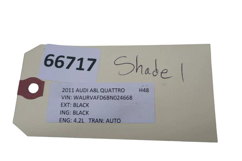 Load image into Gallery viewer, 11-18 Audi A8 Quattro Rear Deck Trim Panel Electric Sunshade 4H0863412A OEM
