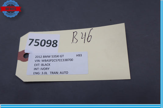 10-17 BMW 535i GT xDrive Rear Backrest Seat Folding Control Switch Oem