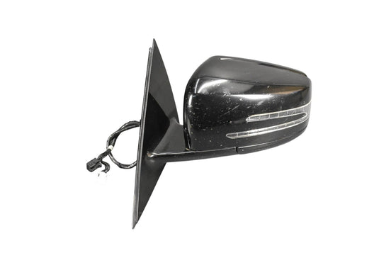 10-13 Mercedes S550 W221 Front Left Driver Side Door Mirror Side View Black Oem