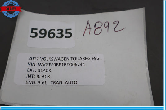 11-17 Volkswagen Touareg Front HVAC Climate Temperature Control Trim Bezel Oem