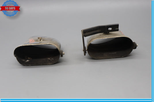 03-12 Bentley Continental GT GTC Exhaust Muffler Tips Left and Right Set Oem