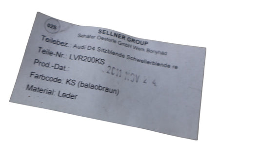 11-17 Audi A8 A8L Quattro Front Right Passenger Side Seat Switch Trim Cover Oem