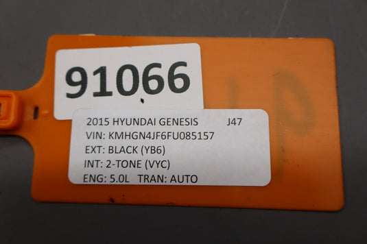 15-16 Hyundai Genesis Rear Trunk Lid Panel Assembly Black 69200-B1020 OEM
