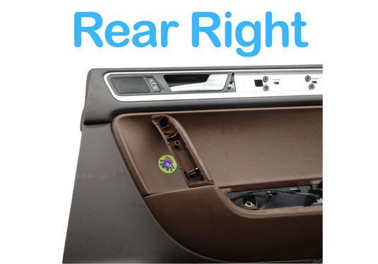 11-14 Volkswagen VW Touareg Rear Right Passenger Side Interior Door Panel Oem