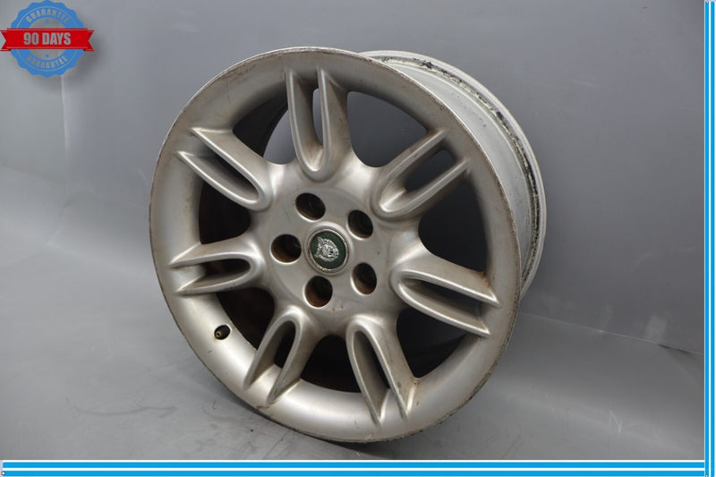 Load image into Gallery viewer, 97-06 Jaguar X100 XK8 XKR Impeller 9 x 18 Rear Wheel Rim Silver MJE6118BA Oem
