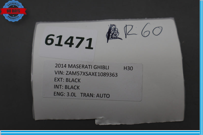 Load image into Gallery viewer, 14-19 Maserati Ghibli Lower Steering Column Trim Cover Panel Black Oem
