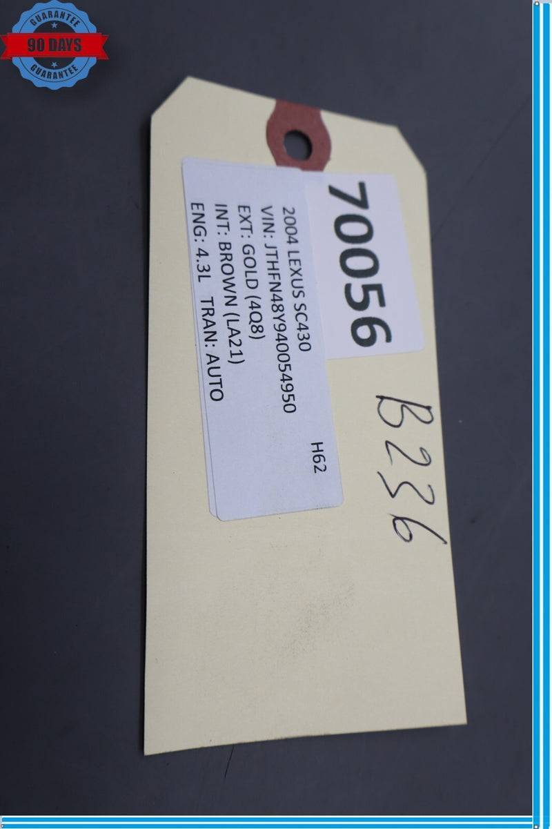 Load image into Gallery viewer, 02-05 Lexus SC430 Front Left Driver Seat Inner Shield Cover Trim ECRU Oem
