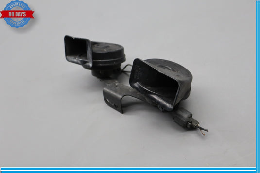 14-24 Jaguar X152 F-Type Horn Alarm Signal Pair Set W/ Bracket Black Oem