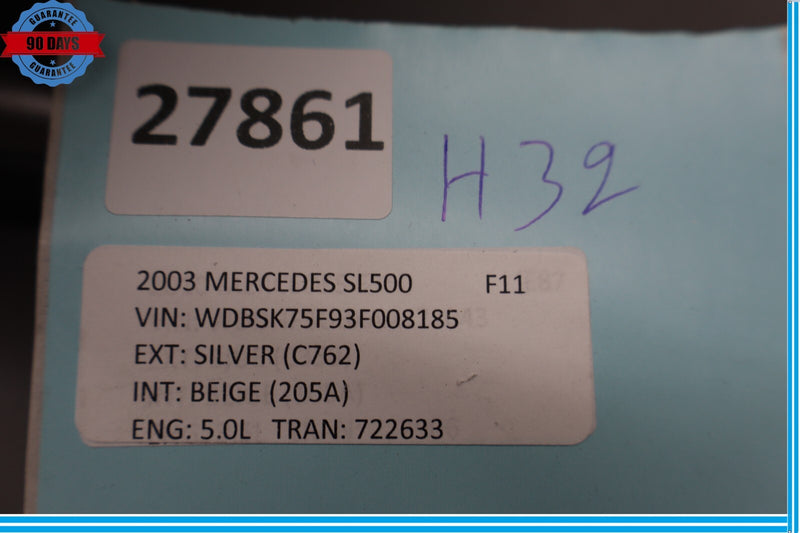 Load image into Gallery viewer, 03-06 Mercedes SL500 SL600 Front Right Passenger Side Headrest Beige Oem
