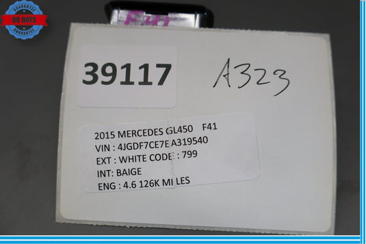 13-19 Mercedes X166 GL450 3rd Row Left Seat Folding Power Switch Button Oem