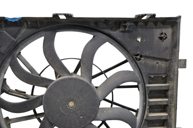 Load image into Gallery viewer, 11-17 Volkswagen VW Touareg Radiator Cooling Fan Shroud And Motor 7P0121207A Oem
