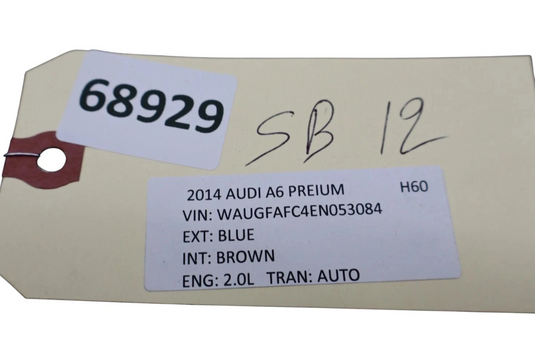 12-18 Audi A6 A7 Front Left Driver Side Seat Back Panel Cover 8R0881969 Oem