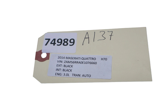 14-17 Maserati Quattroporte Ghibli Electric Parking Brake Actuator 670030076 Oem