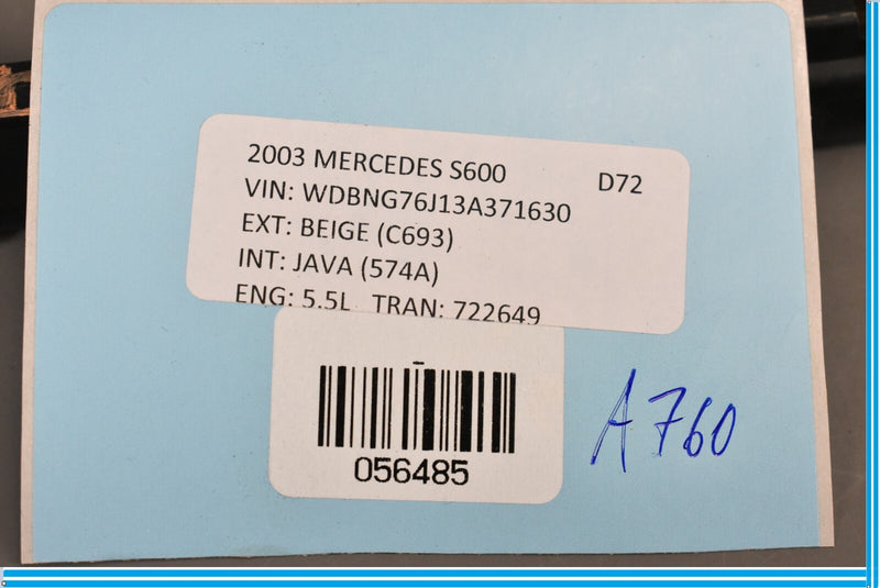 Load image into Gallery viewer, 00-06 Mercedes S500 S600 W220 Front Right Passenger Seat Fender Bracket Oem
