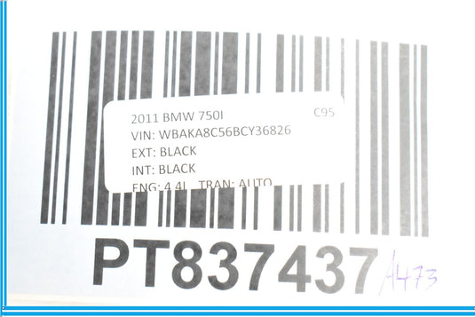 2011-2016 BMW 750I - Keyless Entry Antenna