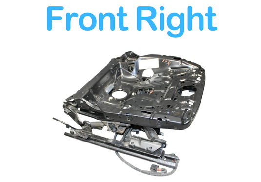09-16 Audi A4 Front Right Passenger Side Seat Lower Track Frame W/Motor Oem