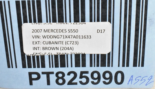 07-09 Mercedes S550 S600 W221 Front Right Side Door Audio Speaker 2218203502 Oem