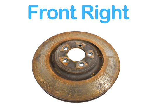 09-15 Jaguar XFR XF Front Right Passenger Side Brake Rotor Disk 5W931125CA Oem