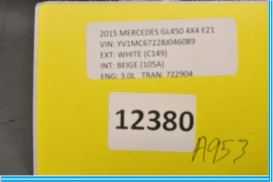 13-16 Mercedes GL450 X166 Rear Left Driver Side Door Window Regulator Motor Oem