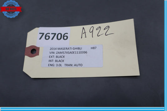 14-19 Maserati Ghibli Front Left Side Floor Carpet Panel Trim Cover Oem