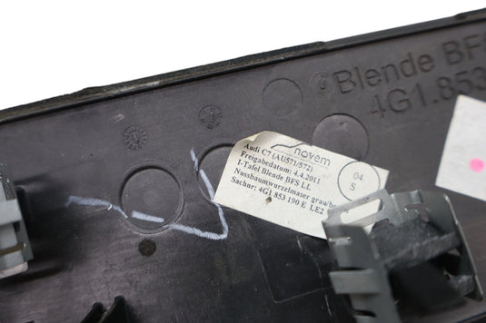 12-15 Audi A6 A7 Quattro Front Right Side Dashboard Wood Grain Trim Cover Oem