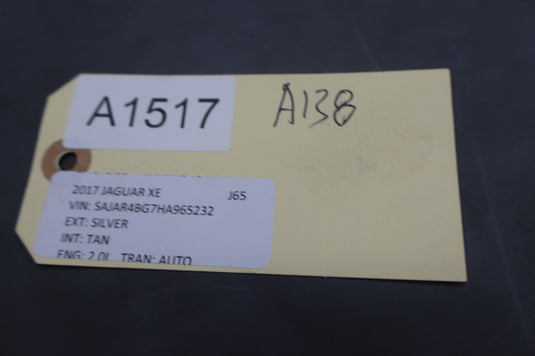 16-20 Jaguar XE Rear Trunk Switch With BackUp Parking Assist Camera Oem