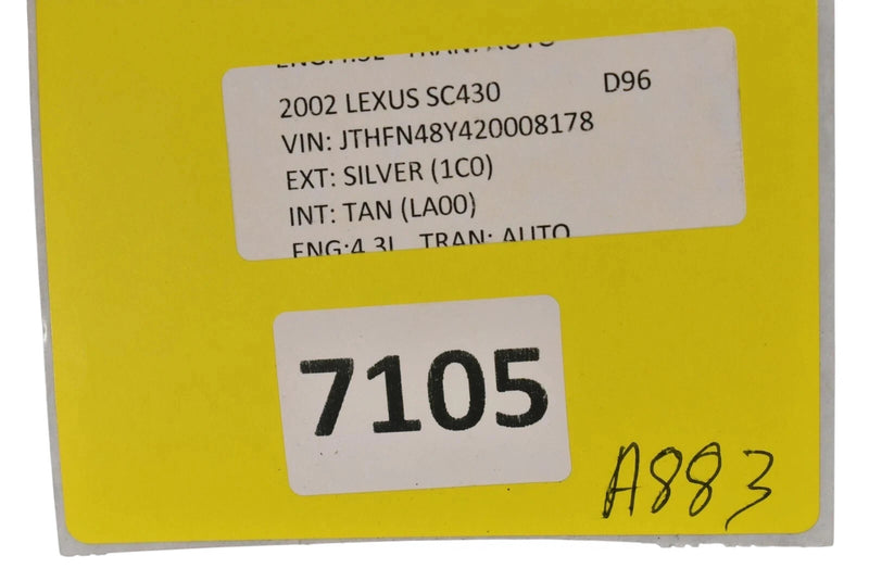 Load image into Gallery viewer, 02-10 Lexus Z40 SC430 Rear Right Passenger Side Seat Belt Seatbelt Retractor Oem
