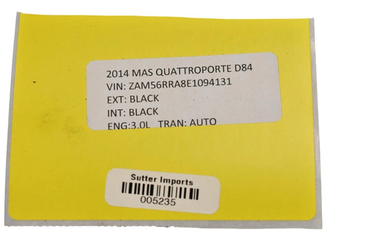 14-20 Maserati Quattroporte Air Conditioner A/C Condenser Radiator 670008724 Oem