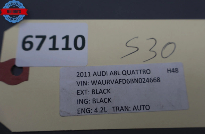 Load image into Gallery viewer, 11-18 Audi A8 Quattro Front Right Passenger Side Interior Door Panel Black Oem
