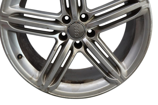11-17 Audi A8 A8L Quattro 9JX20H2 Spoke 5 Alloy Wheel Disc Rim Silver 20" Oem
