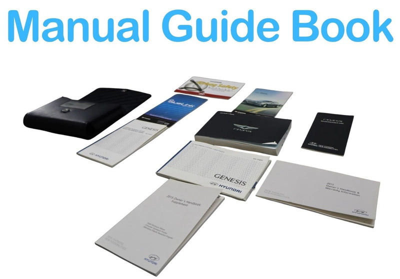 Load image into Gallery viewer, 2015 Hyundai Genesis User Owner Manual Guide Book W/ Case Black Oem
