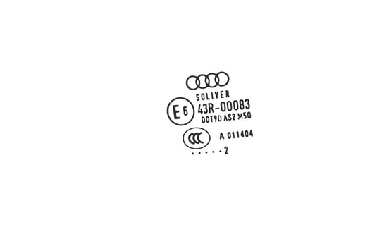 12-18 Audi A7 Quattro S7 Front Left Driver Side Door Window Auto Glass Oem