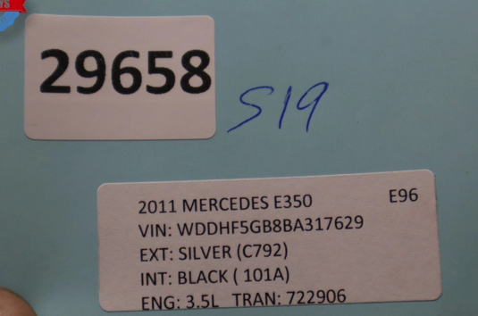 10-13 Mercedes E350 E550 Front Right Side Interior Door Panel A2127202470 Oem