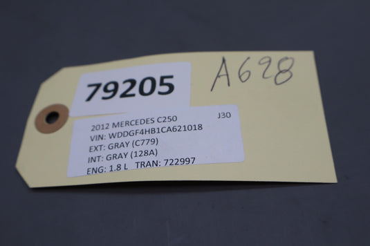 06-15 Mercedes  W204 C250 C300 GLK350 Front Right Side Inner Seat Cover Trim Oem