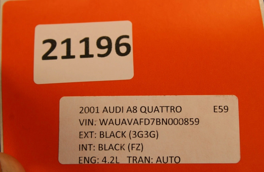 11-17 Audi A8 Quattro Rear Right Passenger Interior Door Panel Cover Black Oem