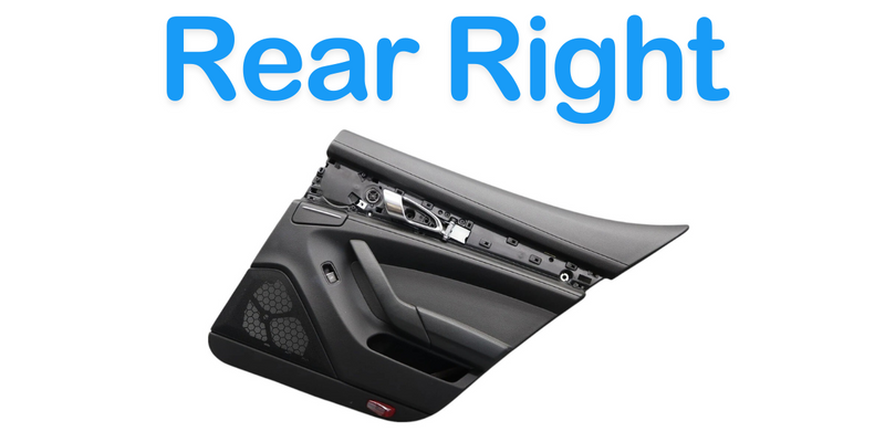 Load image into Gallery viewer, 10-16 Porsche Panamera Rear Right Side Interior Door Trim Panel Cover Black Oem
