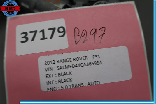 10-12 Range Rover L538 Front Right Passenger Side Belt Buckle LR033154 PVJ Oem
