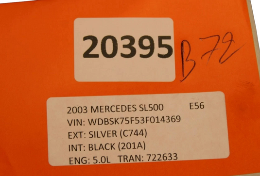 03-12 Mercedes R230 SL550 SL500 SL55 Front Left Side Suspension Level Sensor Oem