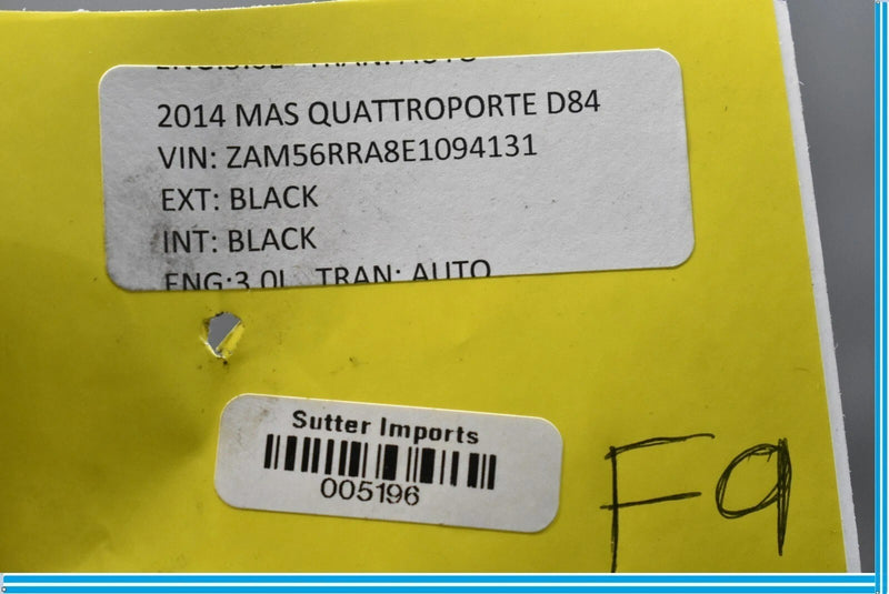 Load image into Gallery viewer, 14-24 Maserati Quattroporte Rear Right Side Splash Shield Guard Fender Cover OEM
