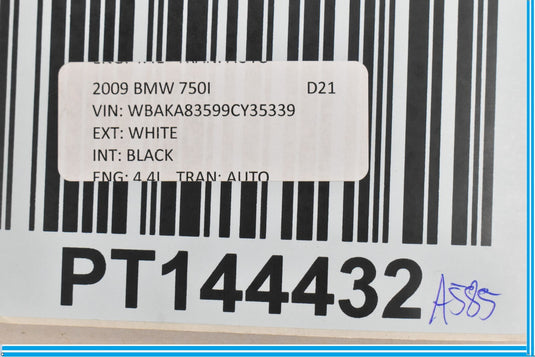 09-15 BMW 750Li 750i F01 F02 Roof Shark Fin Radio Antenna 9141460 Oem