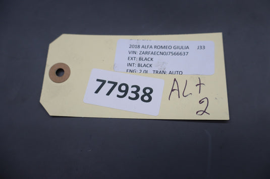 17-19 Alfa Romeo Giulia Engine Alternator Generator Assembly 1042110690 Oem