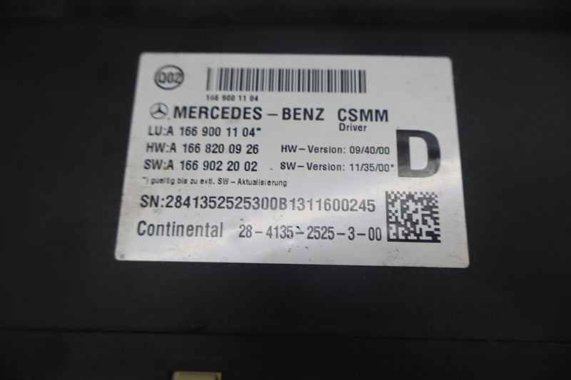 Load image into Gallery viewer, 13-16 Mercedes GL450 GL550 X166 Front Left Driver Seat Control Module Unit Oem

