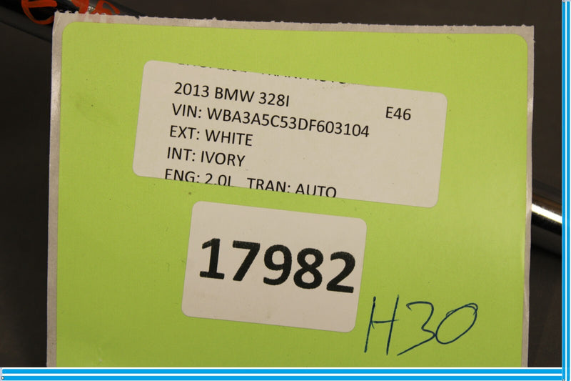 Load image into Gallery viewer, 12-18 BMW 320i 328i F30 Rear Right Side Upper Seat Head Rest Headrest Oem
