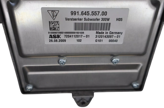 10-16 Porsche Panamera 970 Turbo Subwoofer Amplifier Burmester Audio Sound OEM