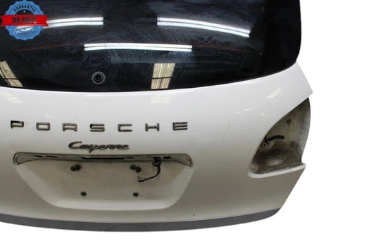 11-14 Porsche Cayenne 958S Trunk Lid Liftgate Tailgate Hatch Shell White OEM