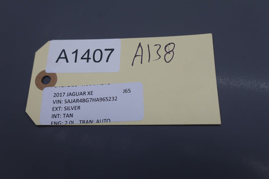 16-20 Jaguar XE Rear Right Side Door Tray Insert Storage Cover Trim Panel Oem