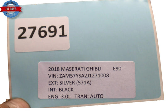 17-22 Maserati Ghibli Front Left Driver Side Seat Top Upper Cover Cushion Oem