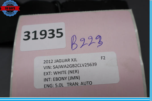 10-15 Jaguar XJ XJL X351 Rear Center Seat Belt Buckle AW9360045AB Oem