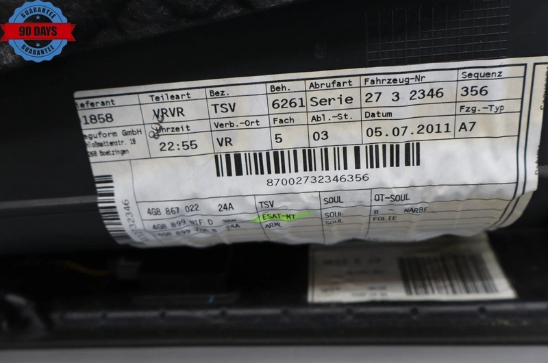 Load image into Gallery viewer, 12-15 Audi A7 Quattro Front Right Passenger Side Interior Door Panel Trim Oem
