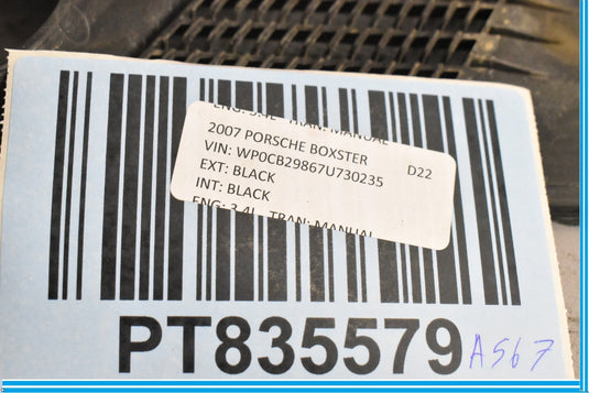 05 Porsche Boxster 987 Wiper Cowl Trim Panel Driver Left OEM 99757236203